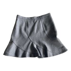 Wool mini skirt